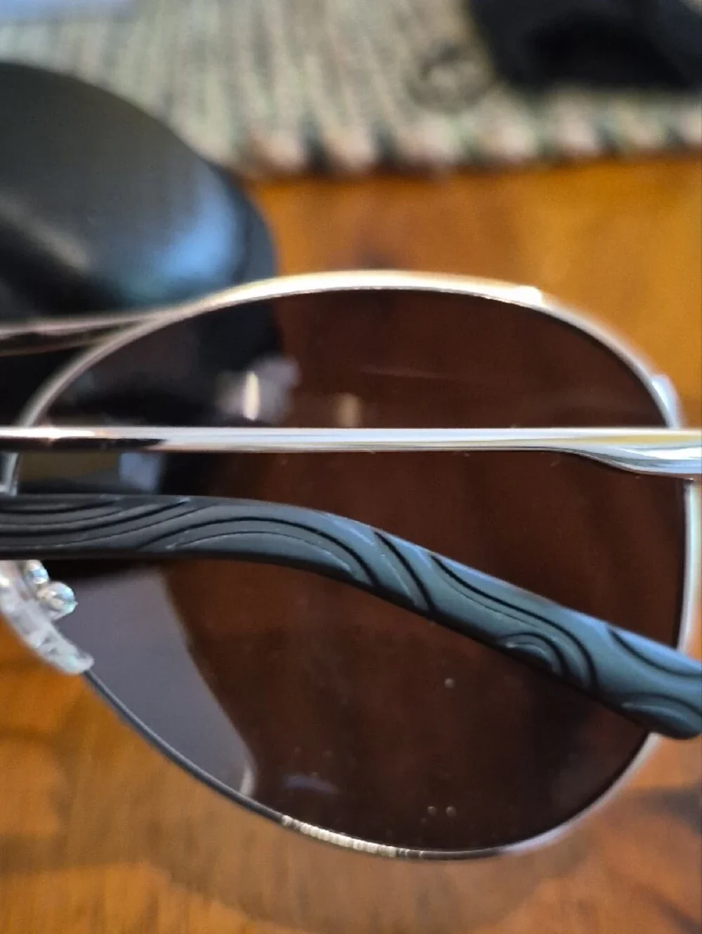 Mens Silver Aviator Sunglasses with Mirrored Lenses